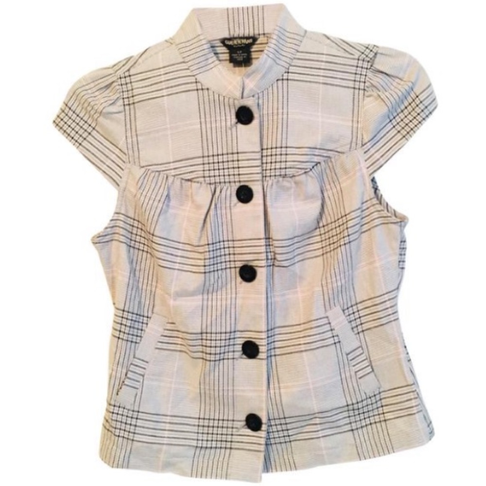 Guess Button Top NWT